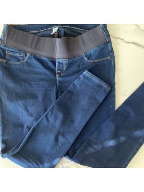 Old Navy Maternity Front Low-Panel Skinny Leg Stretch Dark Blue Rockstar Jeans